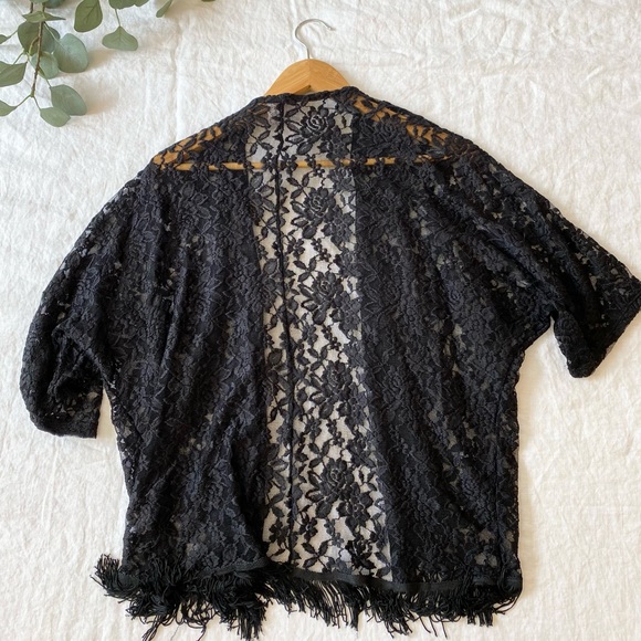 Mauve Rose Lace Jacket / Cover-up - Picture 10 of 10